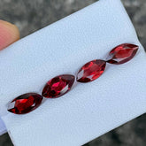 4.20 Carat Rhodolite Marquise Garnets